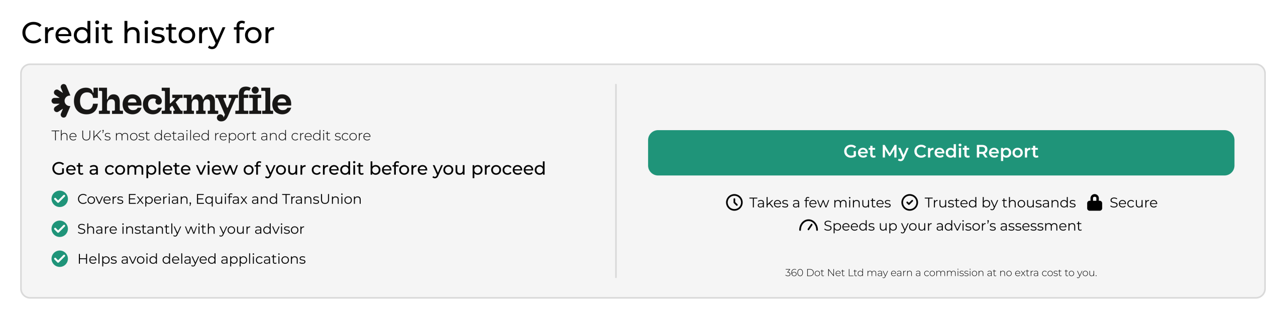 Checkmyfile New Credit Report Journey